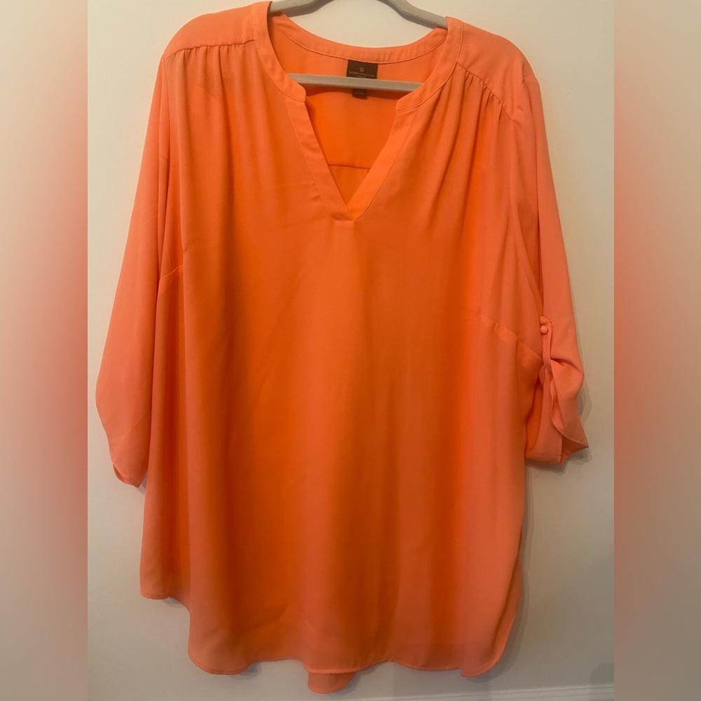 Worthington Woman Plus Size 3/4Sleeve Blouse